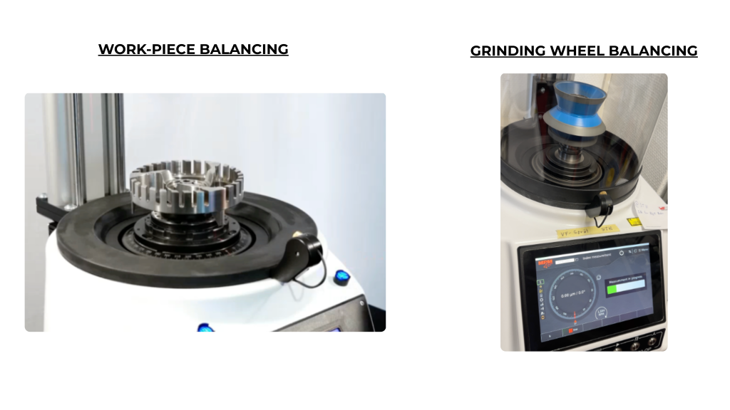 WORK - PIECE BALANCING GRINDING WHEEL BALANCING