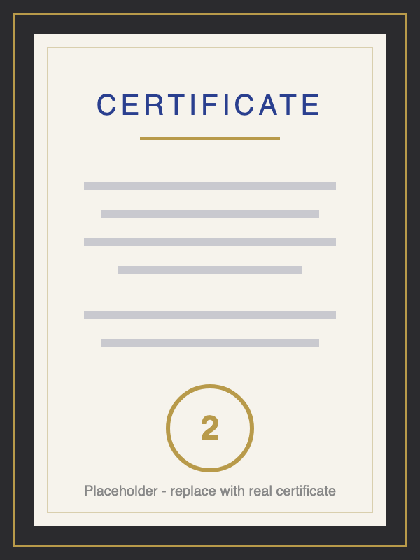 Certificate 2