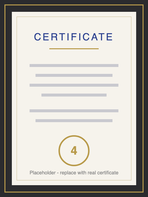 Certificate 4