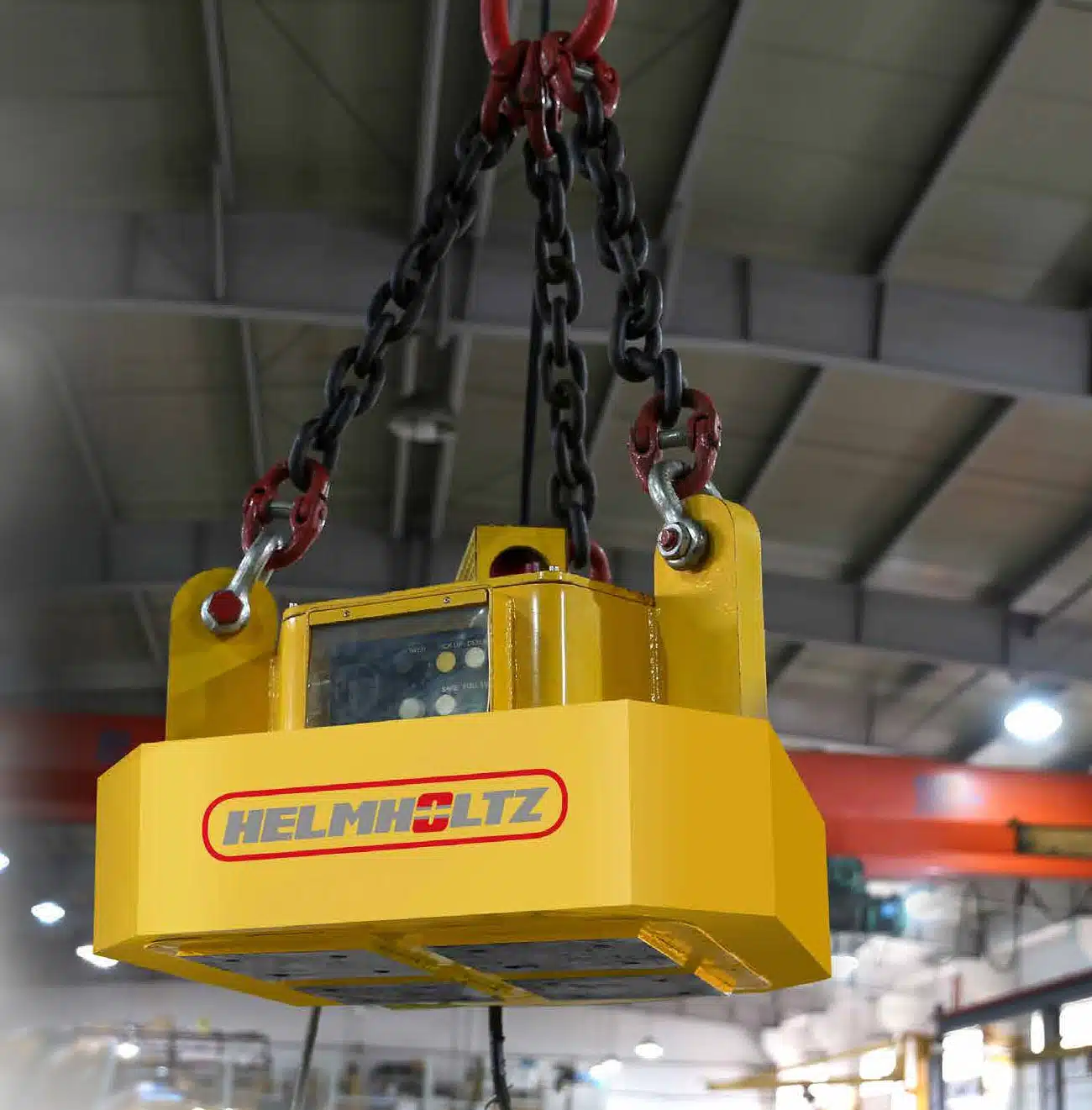 For handling slabs and forged blocks